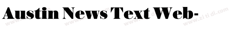 Austin News Text Web字体转换